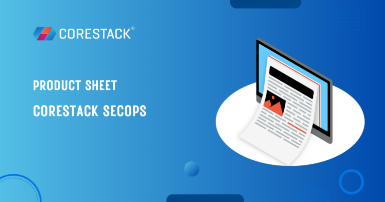 CoreStack SecOps - Product Sheet